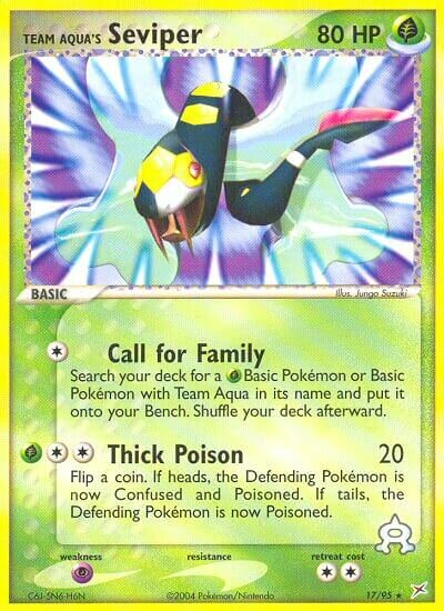 Team Aqua's Seviper 017/97 — EX Team Magma vs Team Aqua (English Pokémon TCG card)