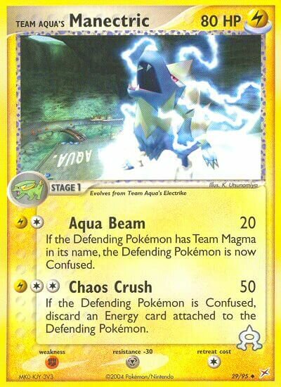 Team Aqua's Manectric 029/97 — EX Team Magma vs Team Aqua (English Pokémon TCG card)