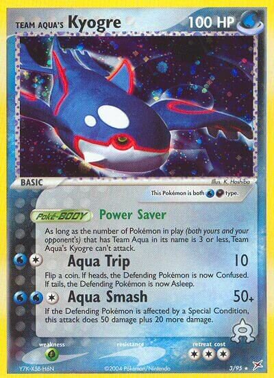 Team Aqua's Kyogre 003/97 — EX Team Magma vs Team Aqua (English Pokémon TCG card)