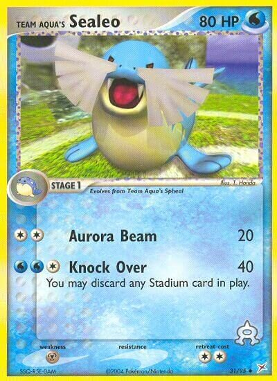 Team Aqua's Sealeo 031/97 — EX Team Magma vs Team Aqua (English Pokémon TCG card)