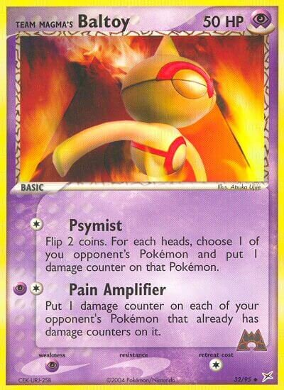 Team Magma's Baltoy 032/97 — EX Team Magma vs Team Aqua (English Pokémon TCG card)