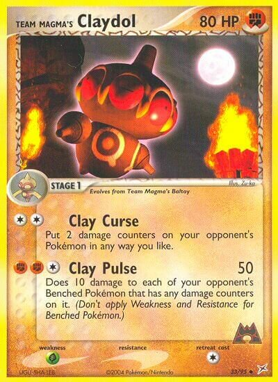 Team Magma's Claydol 033/97 — EX Team Magma vs Team Aqua (English Pokémon TCG card)