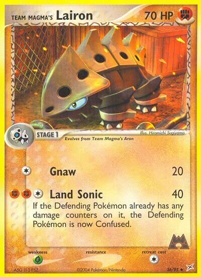 Team Magma's Lairon 036/97 — EX Team Magma vs Team Aqua (English Pokémon TCG card)