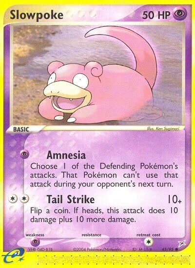 Slowpoke 045/97 — EX Team Magma vs Team Aqua (English Pokémon TCG card)