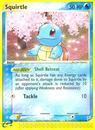 Squirtle 046/97 — EX Team Magma vs Team Aqua (English Pokémon TCG card)