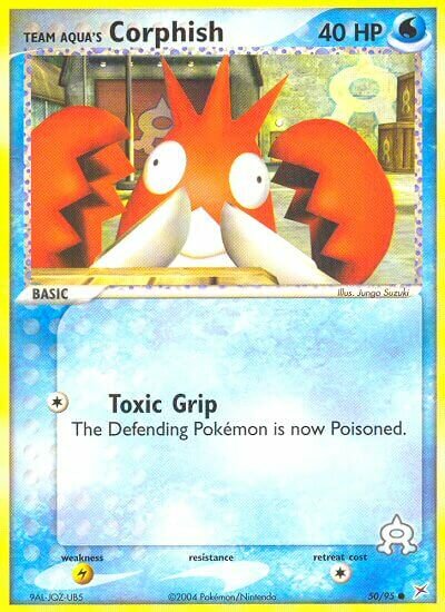 Team Aqua's Corphish 050/97 — EX Team Magma vs Team Aqua (English Pokémon TCG card)