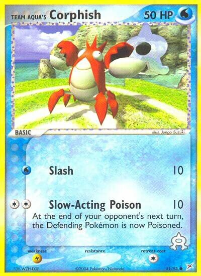 Team Aqua's Corphish 051/97 — EX Team Magma vs Team Aqua (English Pokémon TCG card)