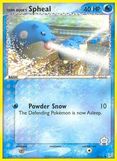 Team Aqua's Spheal 056/97 — EX Team Magma vs Team Aqua (English Pokémon TCG card)