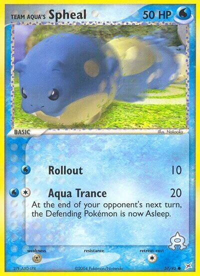 Team Aqua's Spheal 057/97 — EX Team Magma vs Team Aqua (English Pokémon TCG card)
