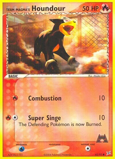Team Magma's Houndour 062/97 — EX Team Magma vs Team Aqua (English Pokémon TCG card)