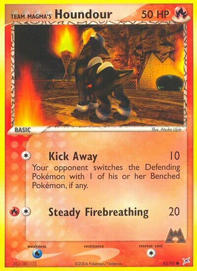 Team Magma's Houndour 063/97 — EX Team Magma vs Team Aqua (English Pokémon TCG card)