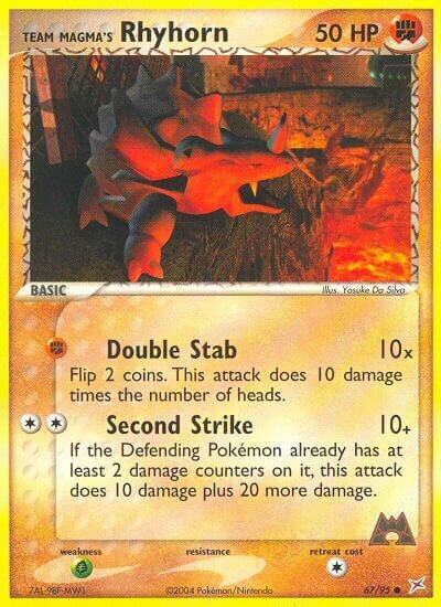 Team Magma's Rhyhorn 067/97 — EX Team Magma vs Team Aqua (English Pokémon TCG card)