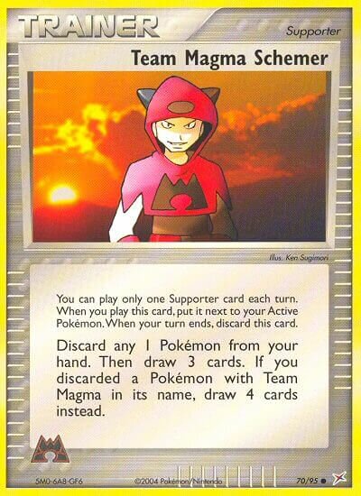 Team Magma Schemer 070/97 — EX Team Magma vs Team Aqua (English Pokémon TCG card)