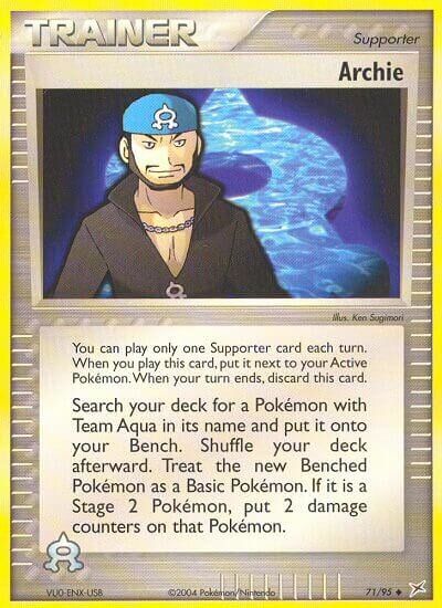 Archie 071/97 — EX Team Magma vs Team Aqua (English Pokémon TCG card)