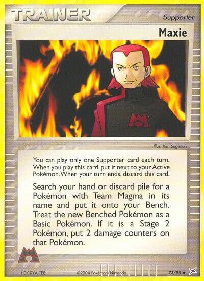 Maxie 073/97 — EX Team Magma vs Team Aqua (English Pokémon TCG card)