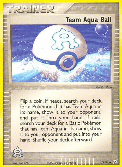 Team Aqua Ball 075/97 — EX Team Magma vs Team Aqua (English Pokémon TCG card)
