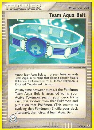 Team Aqua Belt 076/97 — EX Team Magma vs Team Aqua (English Pokémon TCG card)