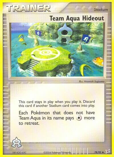 Team Aqua Hideout 078/97 — EX Team Magma vs Team Aqua (English Pokémon TCG card)