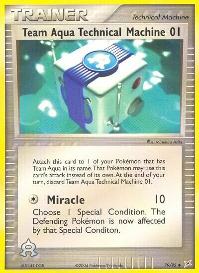 Team Aqua Technical Machine 01 079/97 — EX Team Magma vs Team Aqua (English Pokémon TCG card)