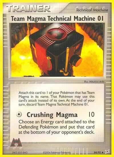Team Magma Technical Machine 01 084/97 — EX Team Magma vs Team Aqua (English Pokémon TCG card)