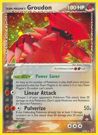 Team Magma's Groudon 009/97 — EX Team Magma vs Team Aqua (English Pokémon TCG card)