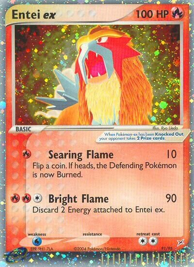 Entei ex 091/97 — EX Team Magma vs Team Aqua (English Pokémon TCG card)