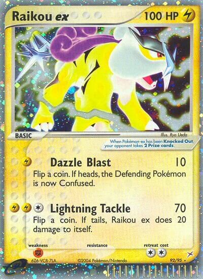 Raikou ex 092/97 — EX Team Magma vs Team Aqua (English Pokémon TCG card)