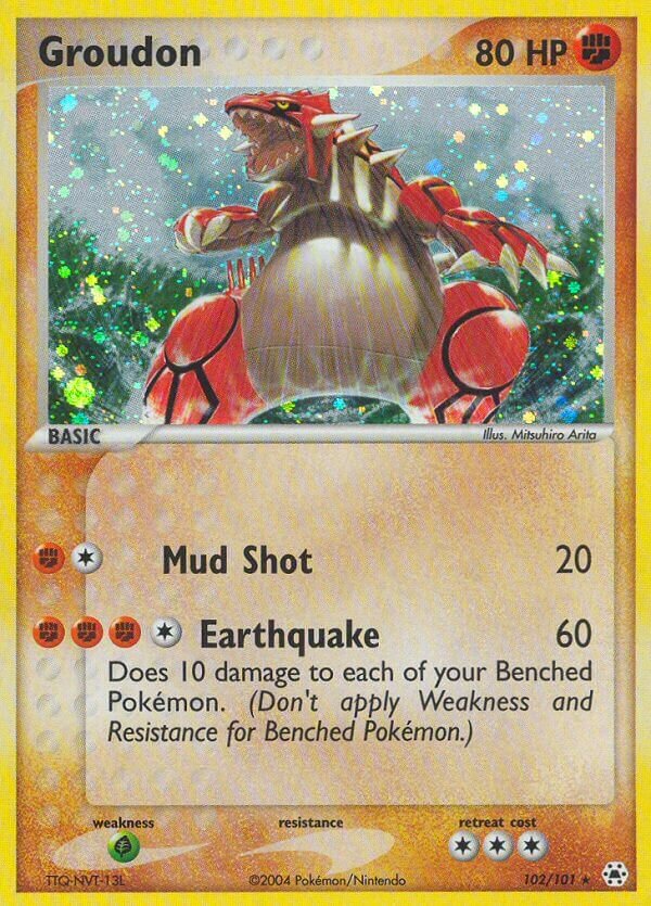 Groudon 102/102 — EX Hidden Legends (English Pokémon TCG card)