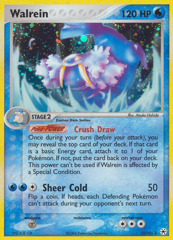 Walrein 015/102 — EX Hidden Legends (English Pokémon TCG card)