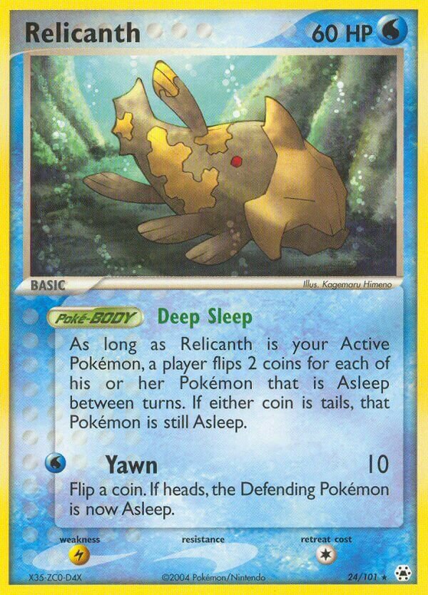 Relicanth 024/102 — EX Hidden Legends (English Pokémon TCG card)