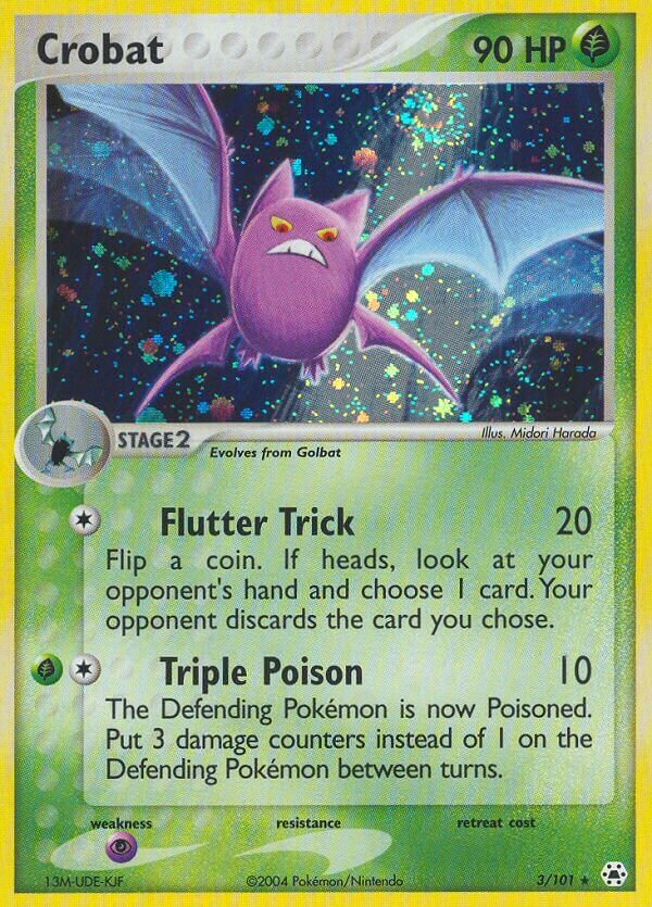 Crobat 003/102 — EX Hidden Legends (English Pokémon TCG card)