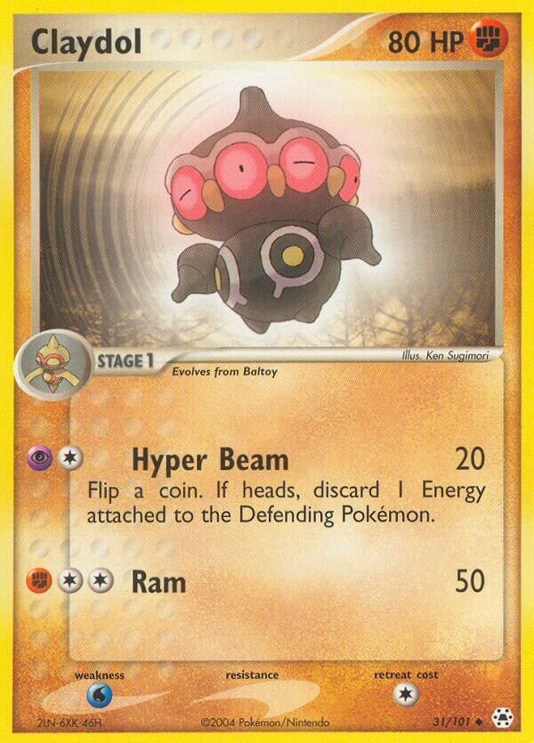 Claydol 031/102 — EX Hidden Legends (English Pokémon TCG card)
