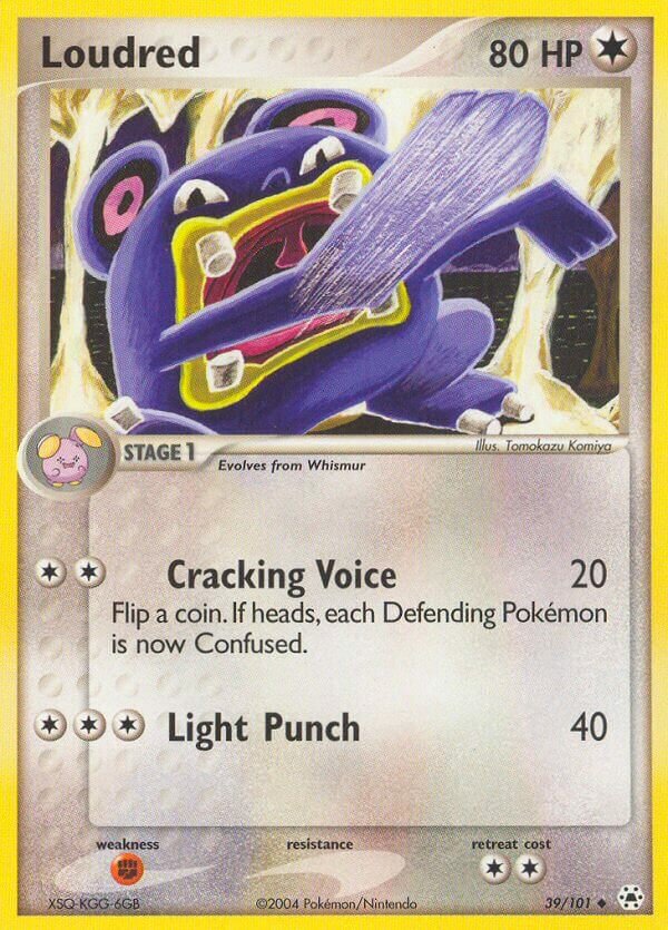 Loudred 039/102 — EX Hidden Legends (English Pokémon TCG card)
