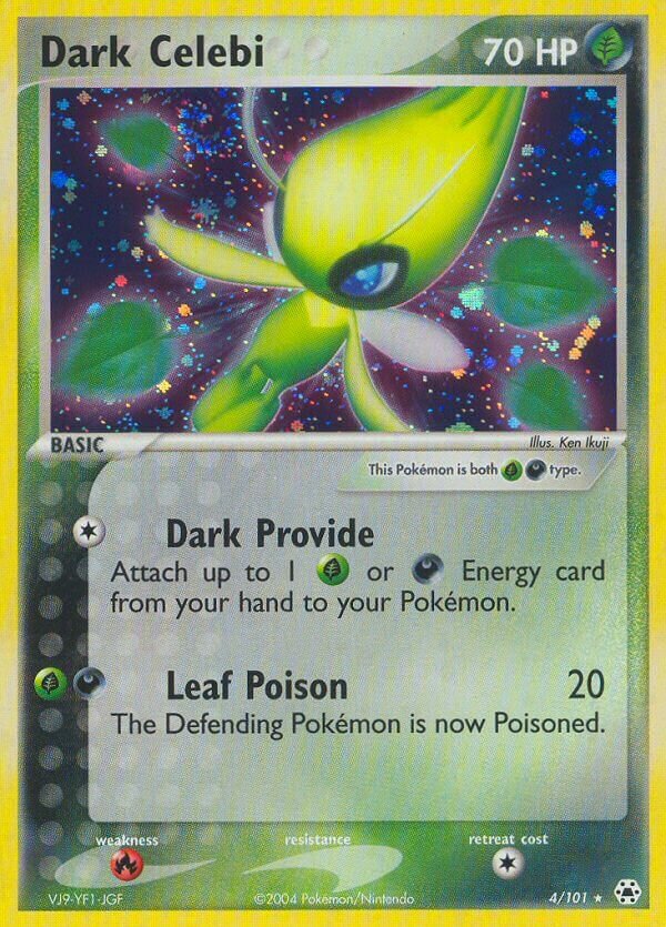 Dark Celebi 004/102 — EX Hidden Legends (English Pokémon TCG card)