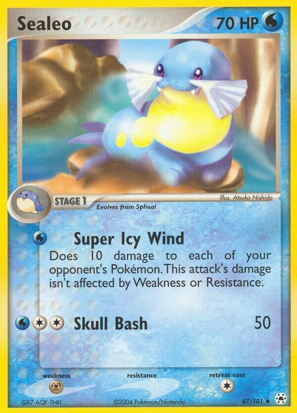 Sealeo 047/102 — EX Hidden Legends (English Pokémon TCG card)