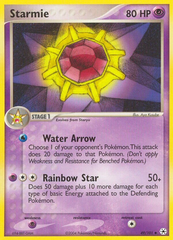 Starmie 049/102 — EX Hidden Legends (English Pokémon TCG card)