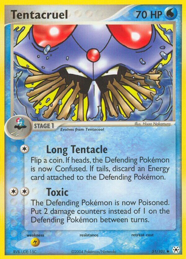 Tentacruel 051/102 — EX Hidden Legends (English Pokémon TCG card)