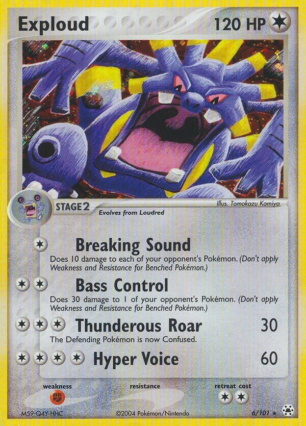Exploud 006/102 — EX Hidden Legends (English Pokémon TCG card)
