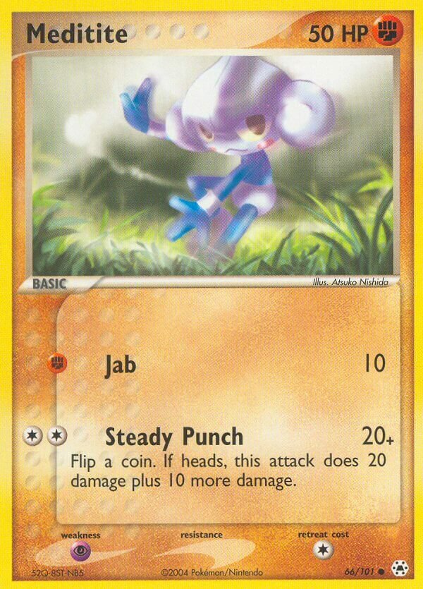 Meditite 066/102 — EX Hidden Legends (English Pokémon TCG card)