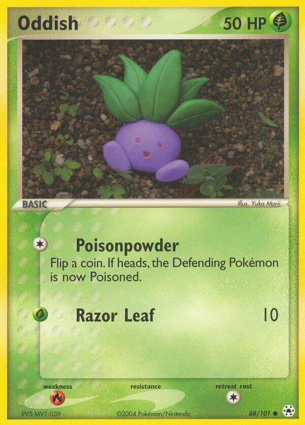 Oddish 068/102 — EX Hidden Legends (English Pokémon TCG card)