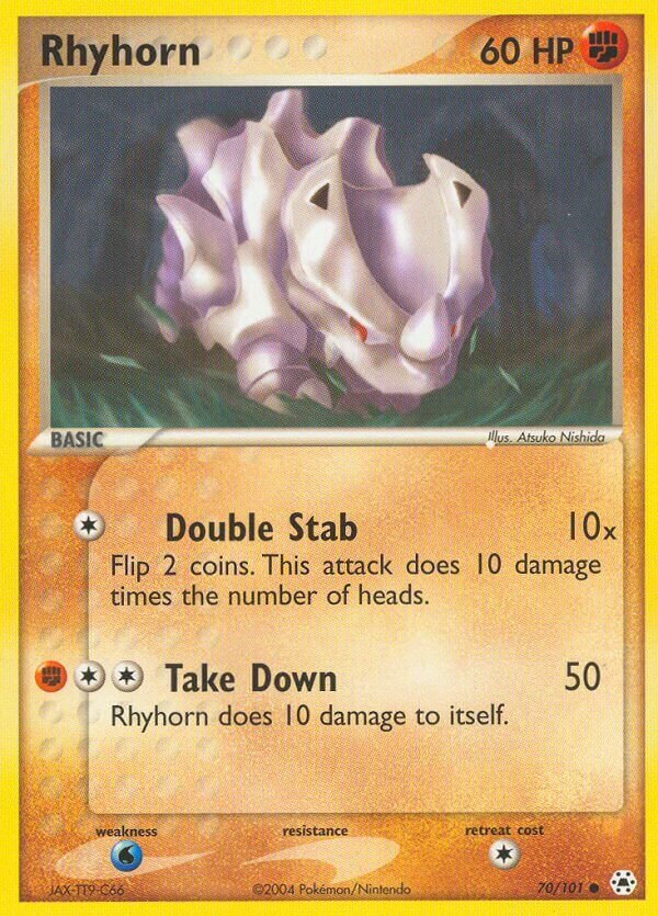 Rhyhorn 070/102 — EX Hidden Legends (English Pokémon TCG card)