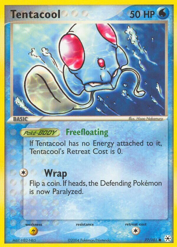 Tentacool 077/102 — EX Hidden Legends (English Pokémon TCG card)