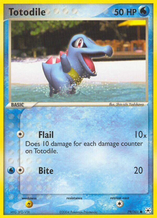 Totodile 079/102 — EX Hidden Legends (English Pokémon TCG card)
