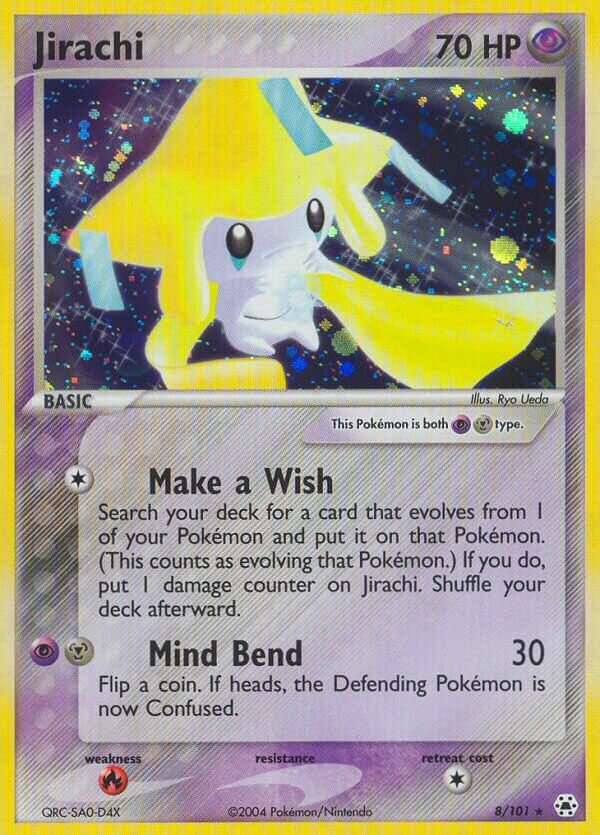 Jirachi 008/102 — EX Hidden Legends (English Pokémon TCG card)