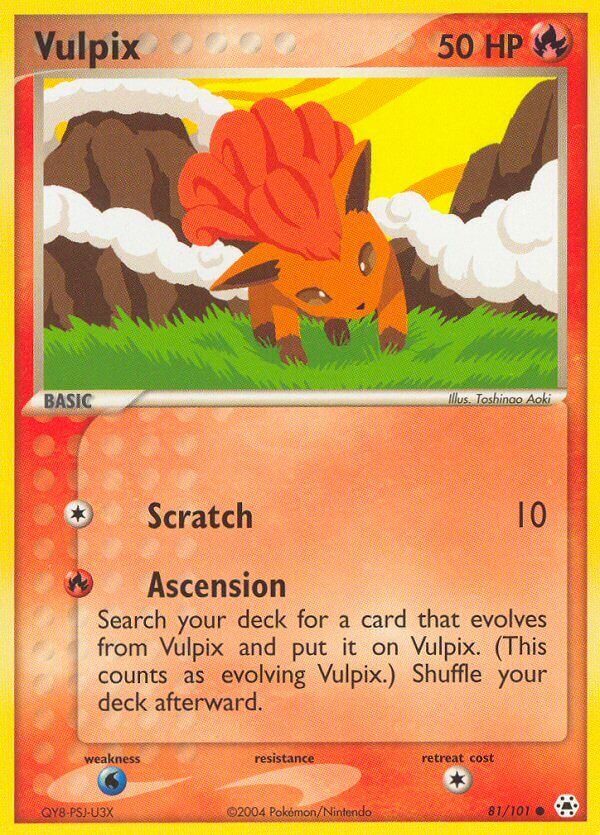 Vulpix 081/102 — EX Hidden Legends (English Pokémon TCG card)