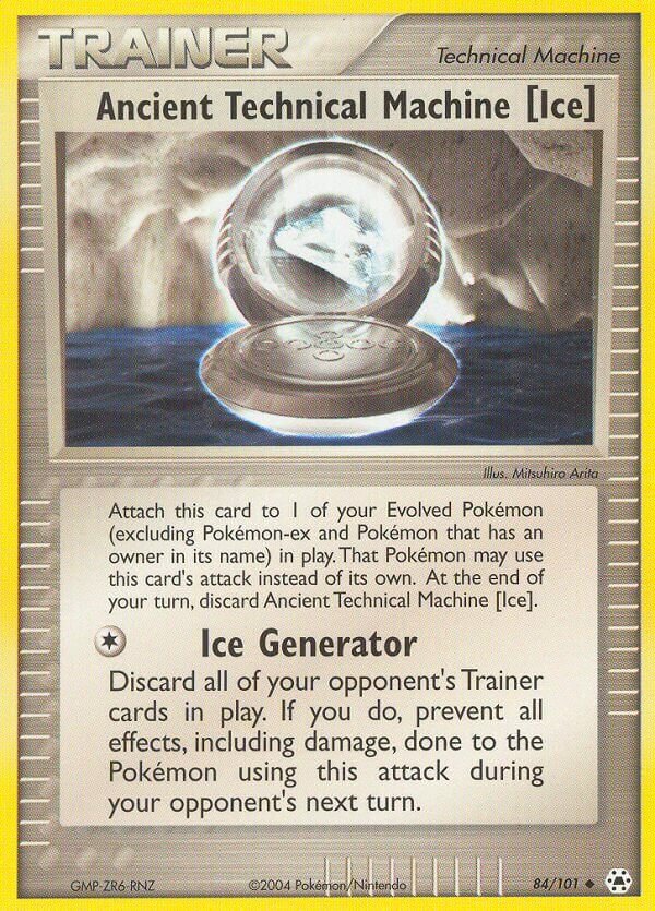 Ancient Technical Machine [Ice] 084/102 — EX Hidden Legends (English Pokémon TCG card)