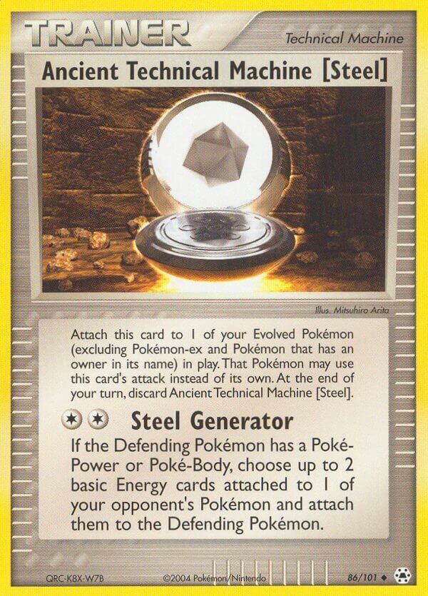 Ancient Technical Machine [Steel] 086/102 — EX Hidden Legends (English Pokémon TCG card)