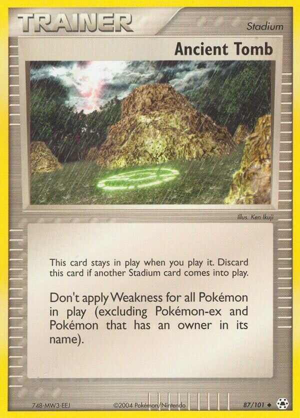 Ancient Tomb 087/102 — EX Hidden Legends (English Pokémon TCG card)