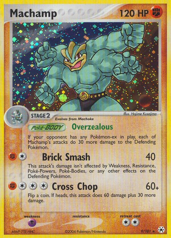Machamp 009/102 — EX Hidden Legends (English Pokémon TCG card)