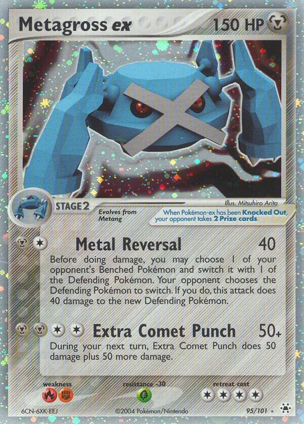 Metagross ex 095/102 — EX Hidden Legends (English Pokémon TCG card)
